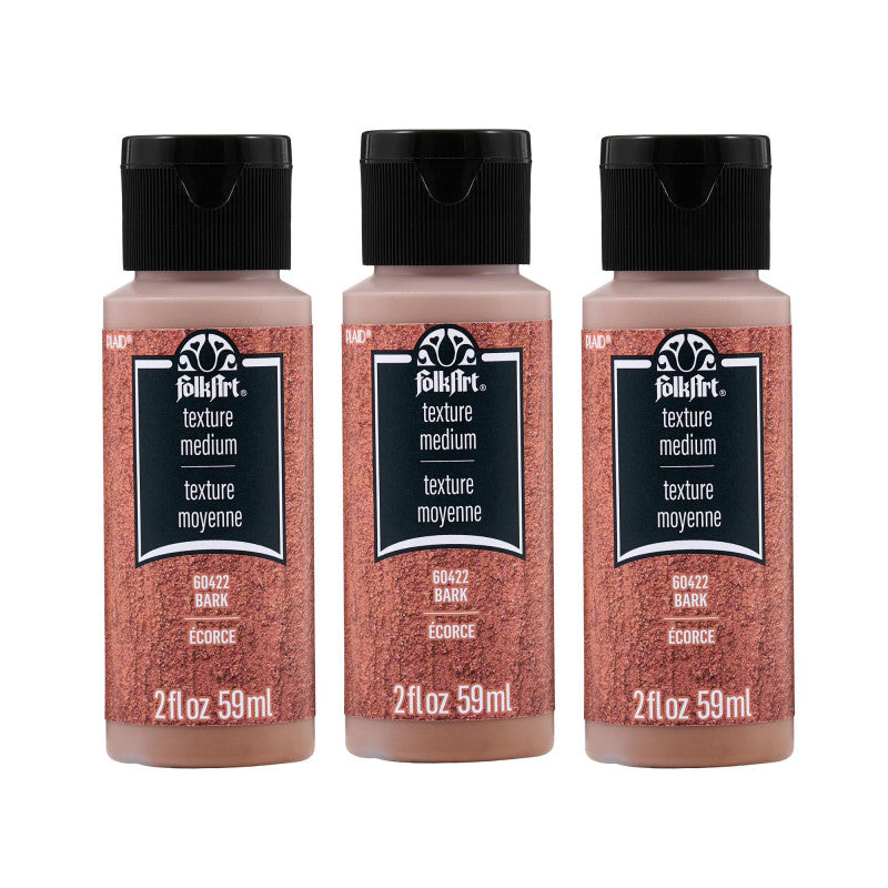 Textured Medium, 2 oz, Bark, 3-Pack
