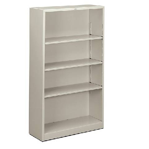 Hon, Brigade 4-Shelf Bookcase 12.63"D x 34.5"W x 59.0"H, Light Gray, HONS60ABC