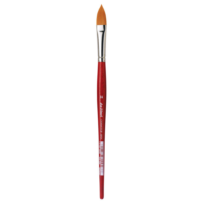 COSMOTOP-SPIN Silkpainting Brush, Synthetic, Watercolor, Oval-Pointed, Size 14