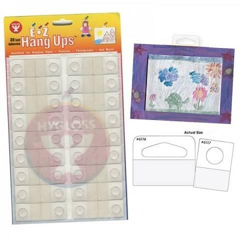 Self-Adhesive E-Z Hang Ups 36 Tabs/Sheet 7⁄8" x 11⁄4"