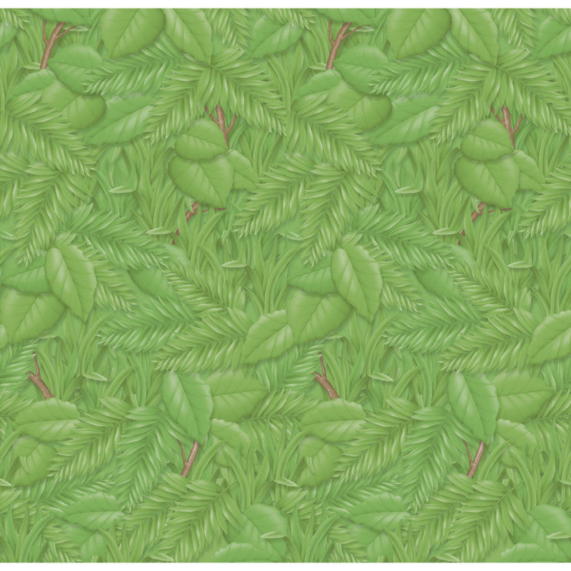 Bulletin Board Art Paper, Tropical Foliage, 48" x 12', 4 Rolls