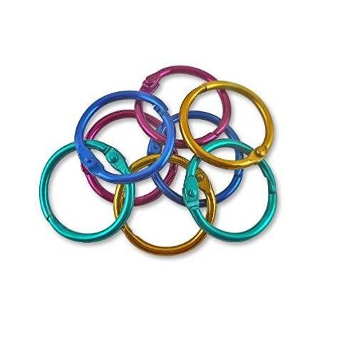 Hygloss Book Rings 2" Assorted - Steel, Metal - 50 / Pack, 61355