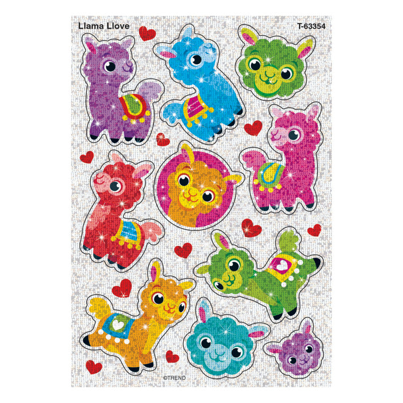 Llama Llove Sparkle Stickers&reg;, 20 Count