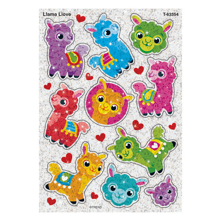 Llama Llove Sparkle Stickers&reg;, 20 Count