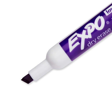 EXPO® Low Odor Dry Erase Markers, Chisel Tip, PURPLE