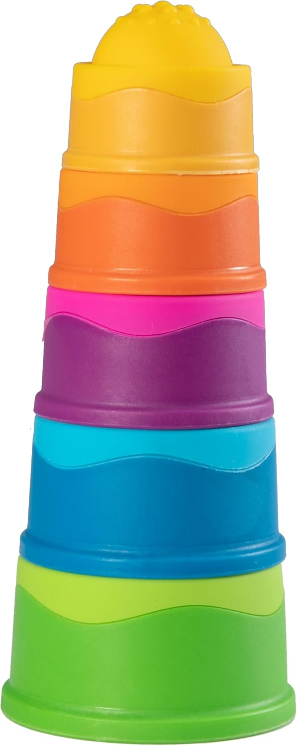 Fat Brain Toys Dimpl Stack Popping Stack & Nest