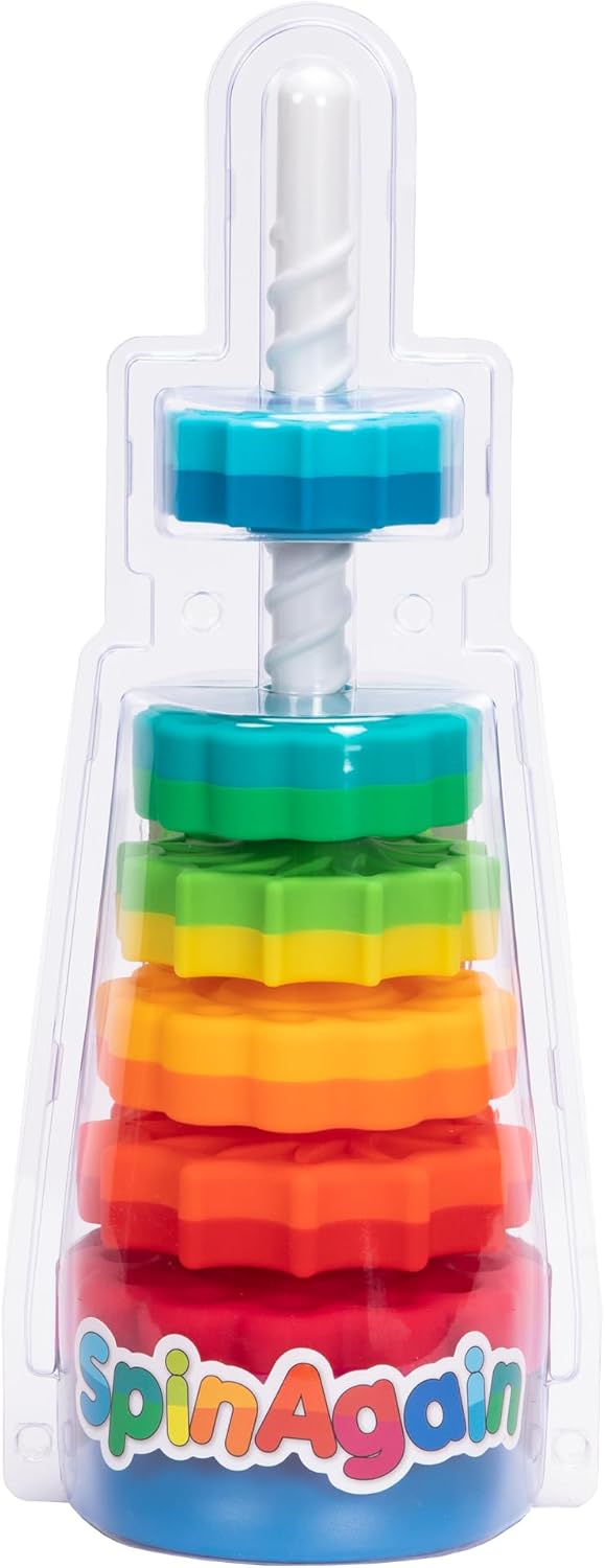 Fat Brain Toys SpinAgain, Baby Stacking & Spinning