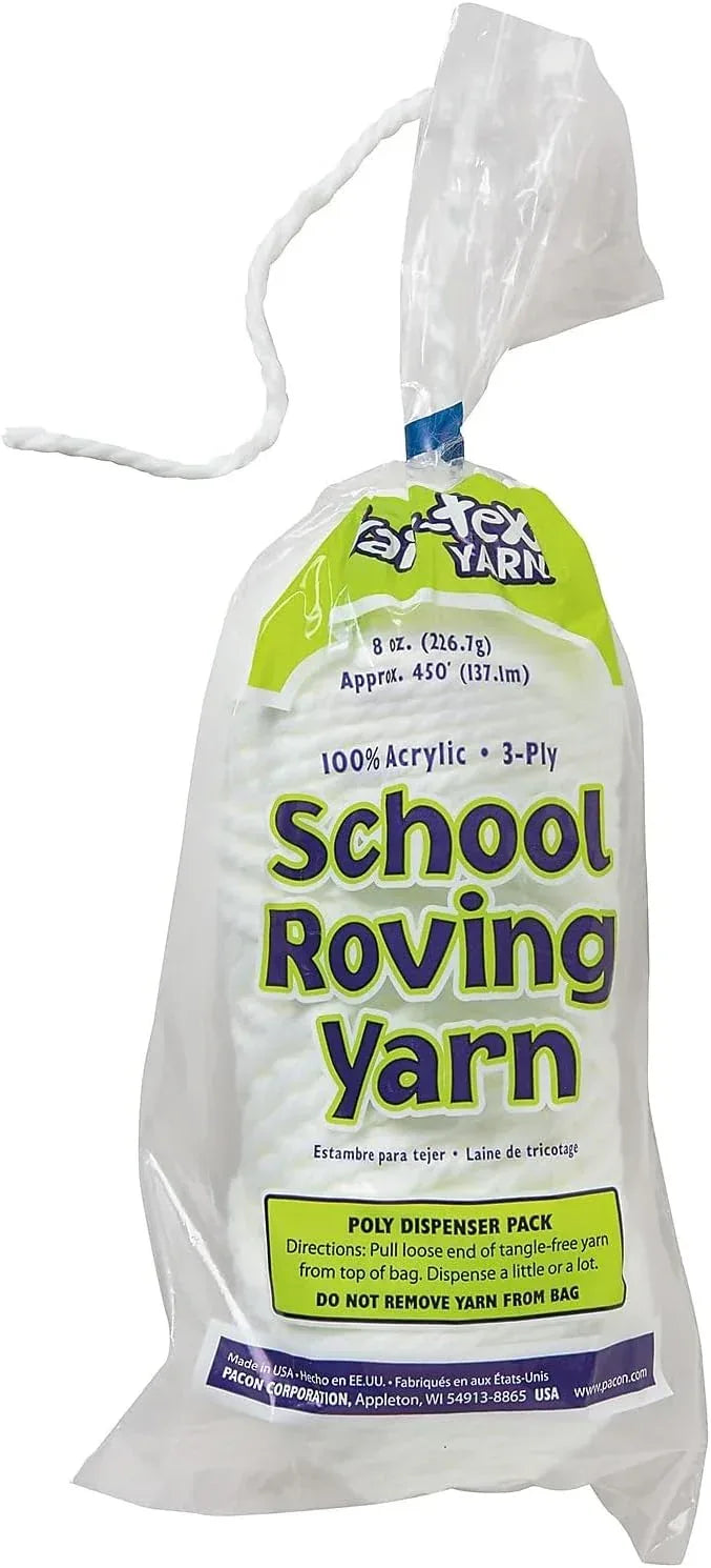 Trait-Tex 0007011 Weaving Yarn 3-PLY WHITE