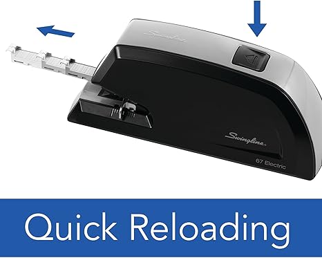 Swingline #67 Heavy Duty Commercial Electric Stapler, 20 Sheet Capacity, Metal, Black (06701)