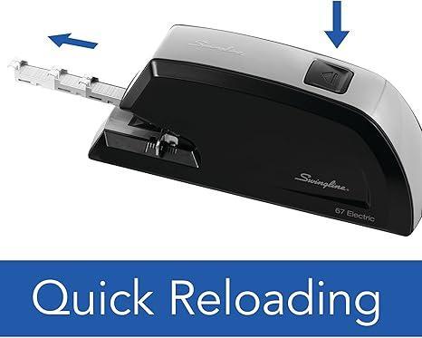 Swingline #67 Heavy Duty Commercial Electric Stapler, 20 Sheet Capacity, Metal, Black (06701)