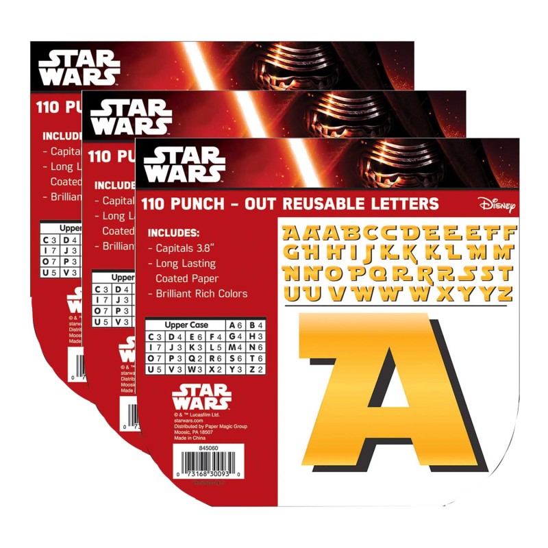 Star Wars&trade; Deco 4" Letters, 110 Per Pack, 3 Packs