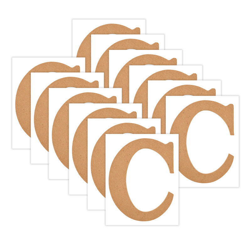 MDF Letter, C, 5 Inch, Pack of 12