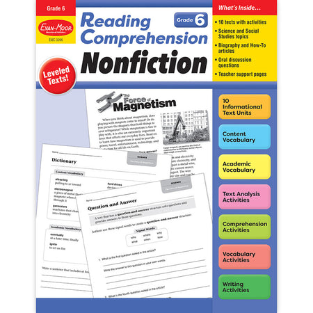 Reading Comprehension: Nonfiction, Grade 6
