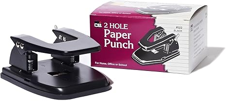 2-Hole Paper Punch, 25-sheet capacity