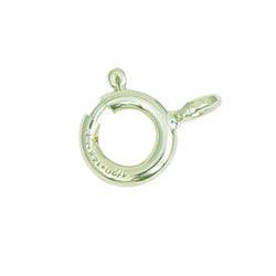 Silver Spring Ring Clasps - 6mm 144 pieces per package