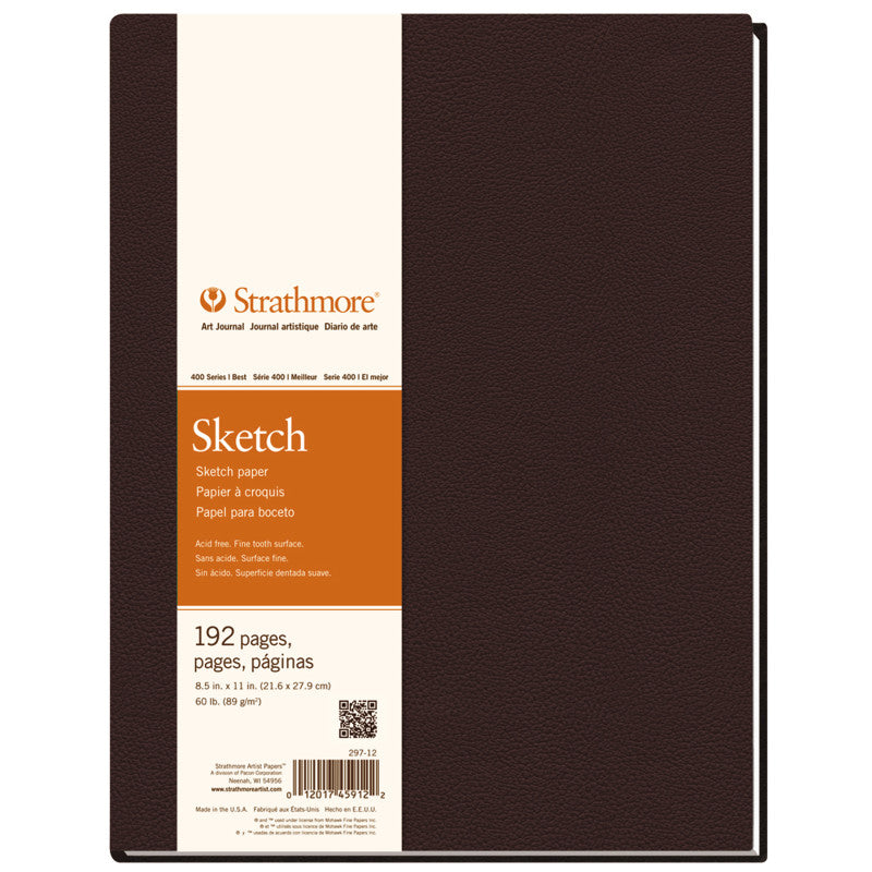 400 Series Art Journal Sketch Paper, Hardbound Binding, 192 Page/96 Sheet, 8.5x11 inch, 1 Count