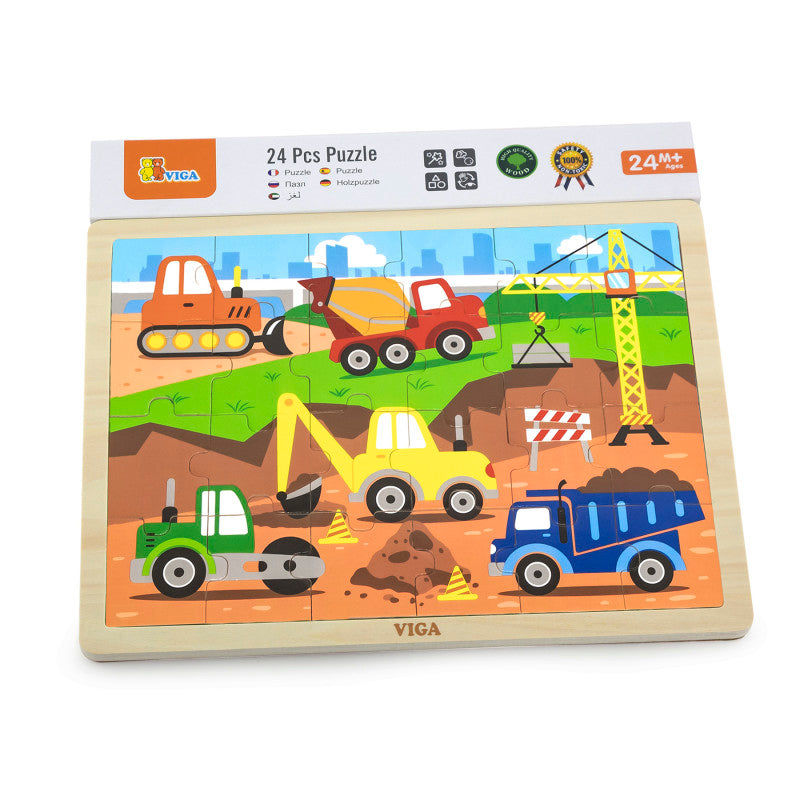 Construction Vehicles Classic Jigsaw Puzzle