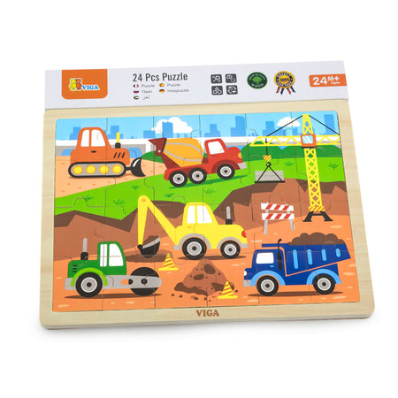 Construction Vehicles Classic Jigsaw Puzzle