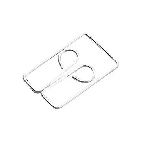 Double Grip Owl Clips, Steel Wire, 1 Inch Length, Silver, 100 Clips per Box No. 3