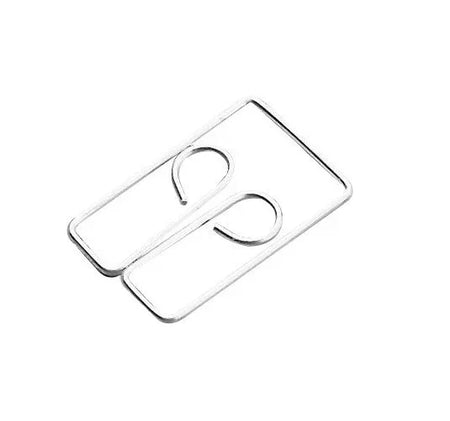 Double Grip Owl Clips, Steel Wire, 1 Inch Length, Silver, 100 Clips per Box No. 3