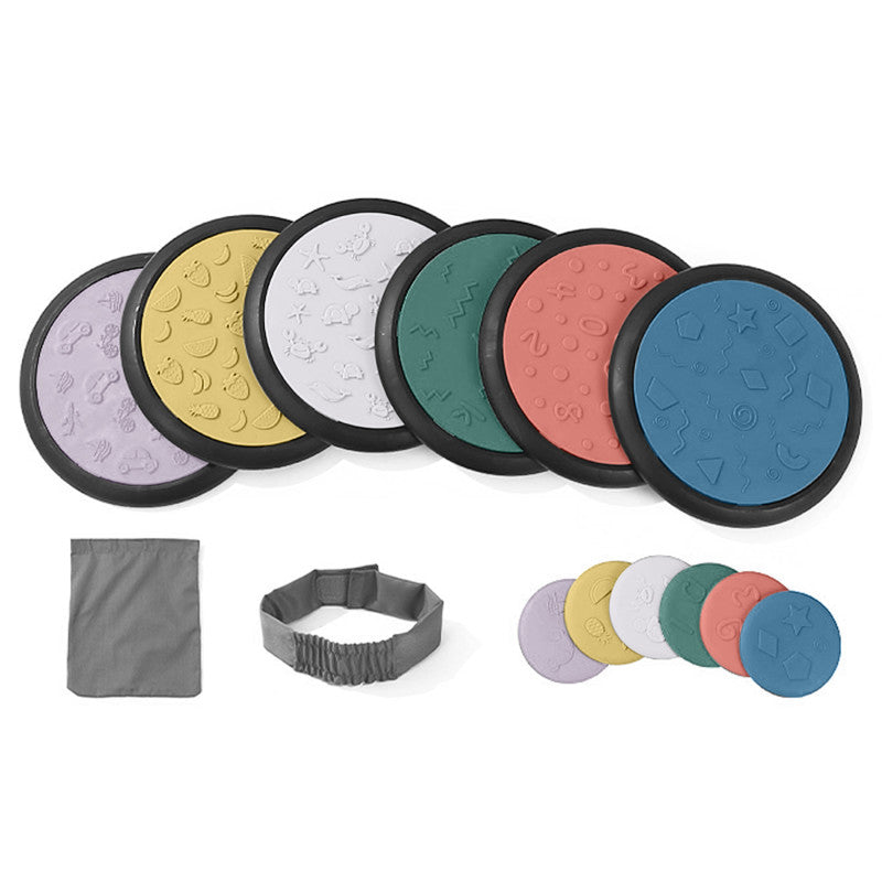 Sensory Game Tiles, Assorted Colors, Two Sizes 10.23" & 4", Pastel Colors