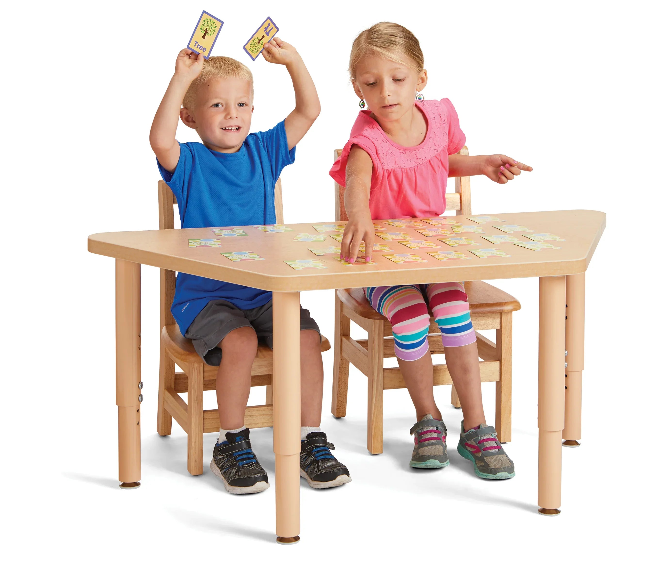 Jonti-Craft® Purpose+ Trapezoid Table - 24" x 48"