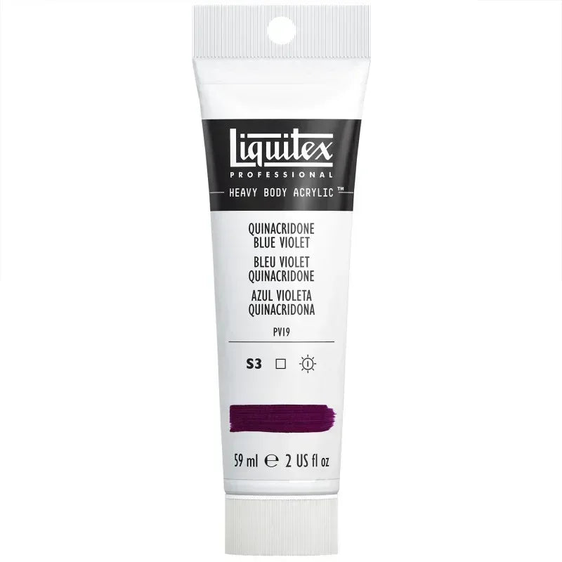 Professional Heavy Body Acrylic Paint, 59 mL Tube, Quinacridone Blue Violet
