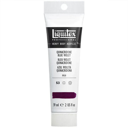 Professional Heavy Body Acrylic Paint, 59 mL Tube, Quinacridone Blue Violet