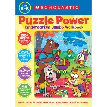 Puzzle Power Kindergarten Jumbo Workbook