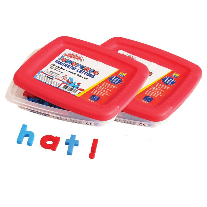 AlphaMagnets&reg; Color-Coded Lowercase, 42 Per Pack, 2 Packs