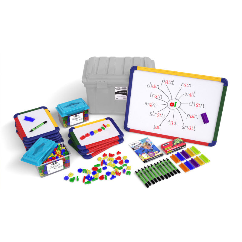 Magnetic Literacy Group Pack with Dry Erase Boards and Storage Trunk, 610 Pieces