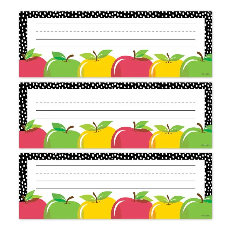 Apple Time Name Plates, 36 Per Pack, 3 Packs