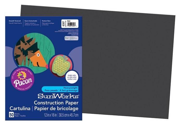 Pacon Construction Paper 12" x 18" 50 Sheets Per Pack