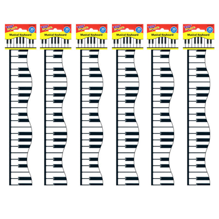 Musical Keyboard Terrific Trimmers&reg;, 39 Feet Per Pack, 6 Packs