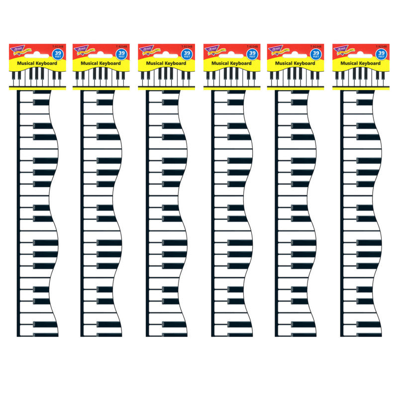 Musical Keyboard Terrific Trimmers&reg;, 39 Feet Per Pack, 6 Packs