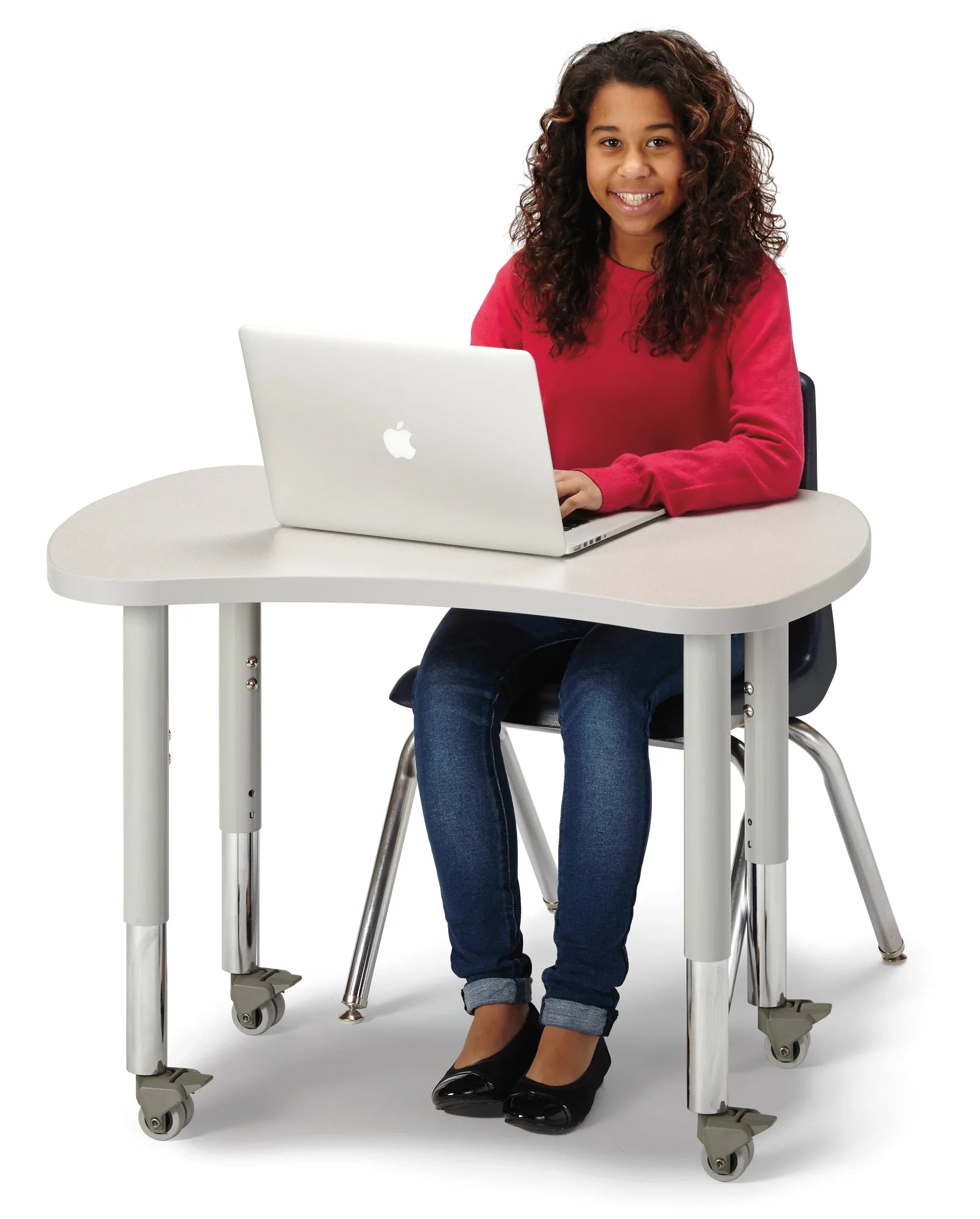 Berries® Collaborative Bowtie Table - 24" X 35" - Freckled Gray/Gray
