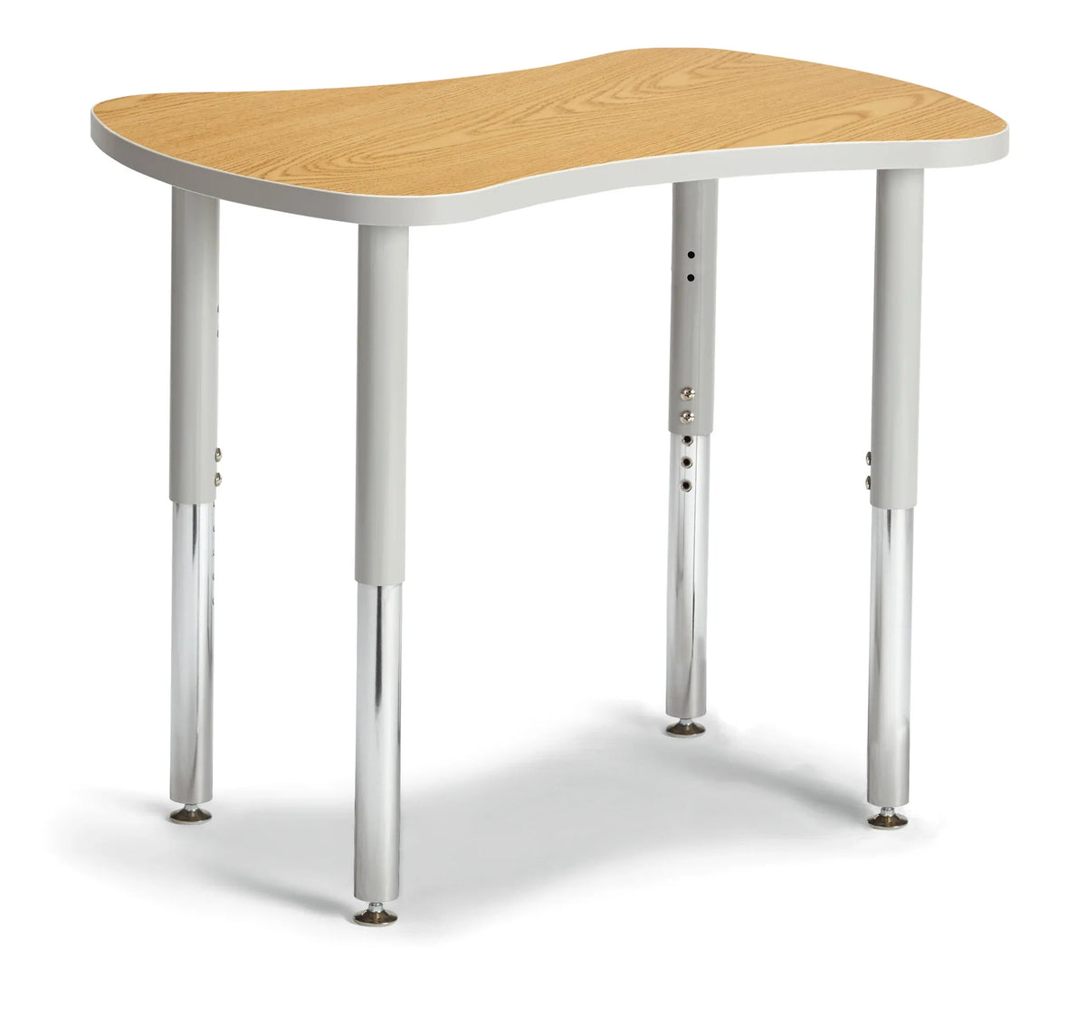 Berries® Collaborative Bowtie Table - 24" X 35" - Oak/Gray