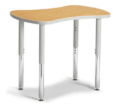 Berries® Collaborative Bowtie Table - 24" X 35" - Oak/Gray