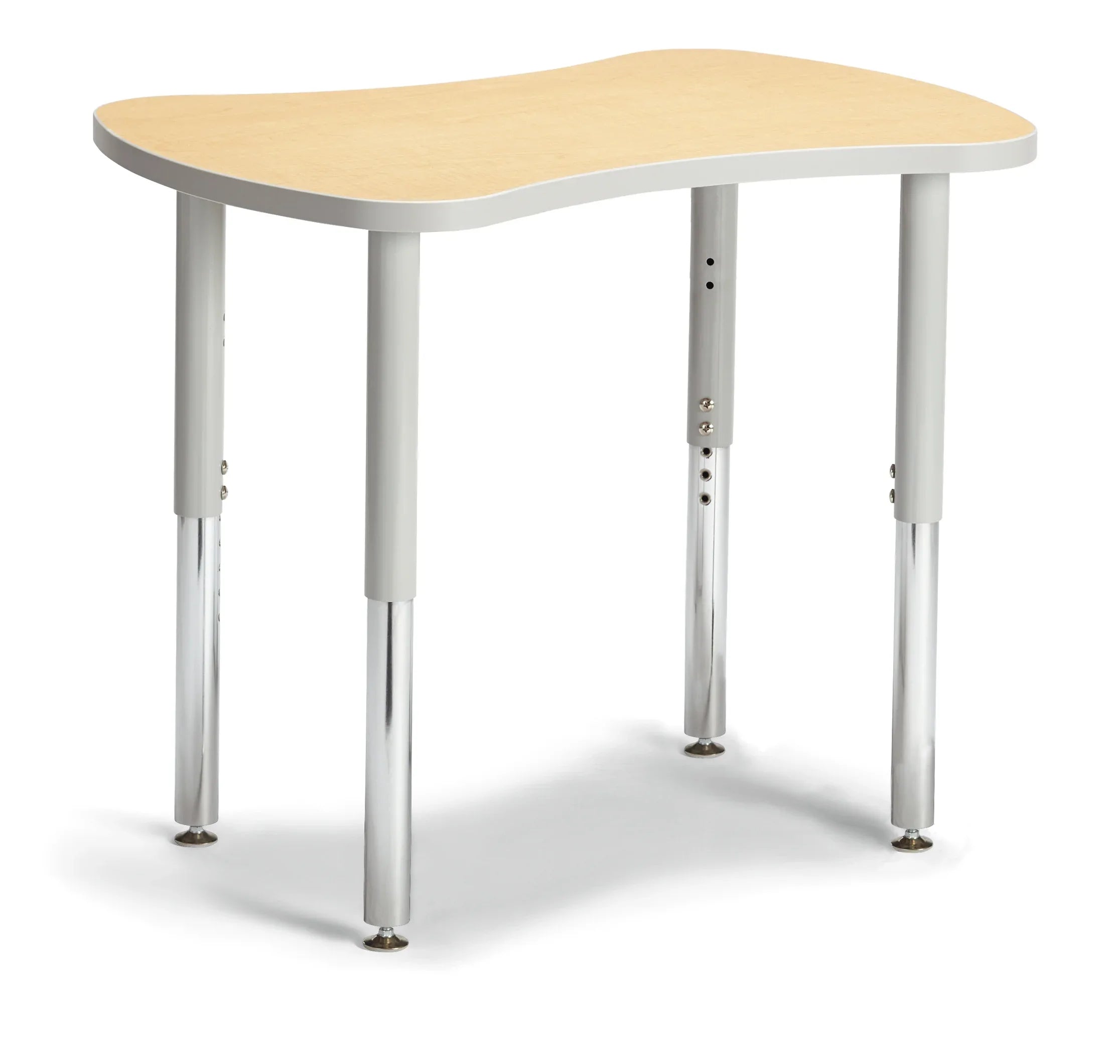 Berries® Collaborative Bowtie Table - 24" X 35" - Maple/Gray