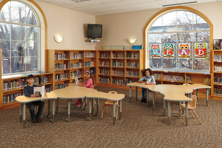 Berries® Collaborative Hub Table - 44" X 47" - Freckled Gray/Gray