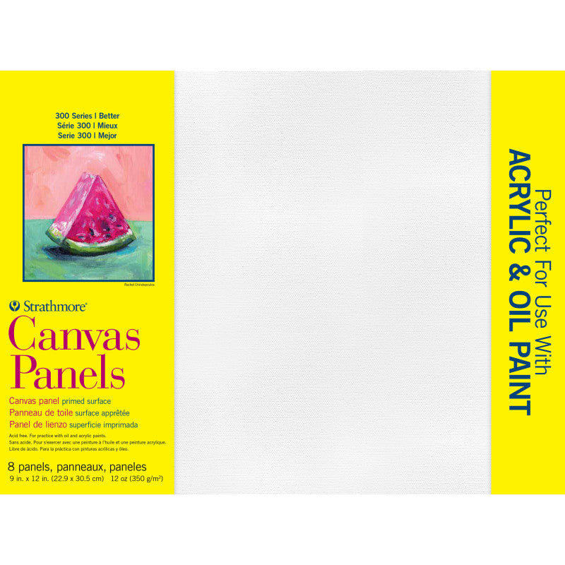 300 Series Canvas Panels, 8 Pack, 9x12 inch, 1 Count
