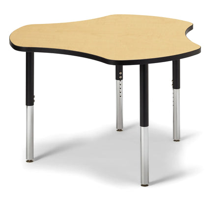 Berries® Collaborative Hub Table - 44" X 47" - Maple/Black