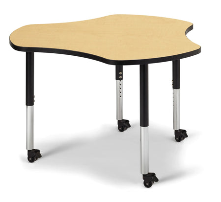 Berries® Collaborative Hub Table - 44" X 47" - Maple/Black
