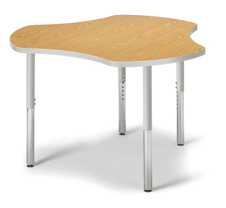 Berries® Collaborative Hub Table - 44" X 47" - Oak/Gray