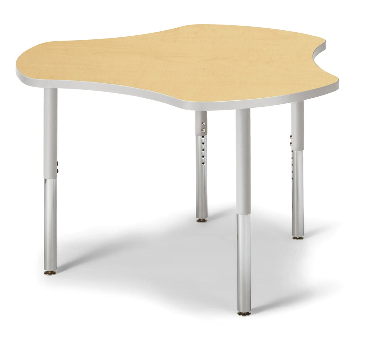 Berries® Collaborative Hub Table - 44" X 47" - Maple/Gray