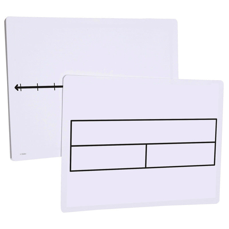 Write-On/Wipe-Off Part-Part-Whole/Number Line Mats, Pack of 10