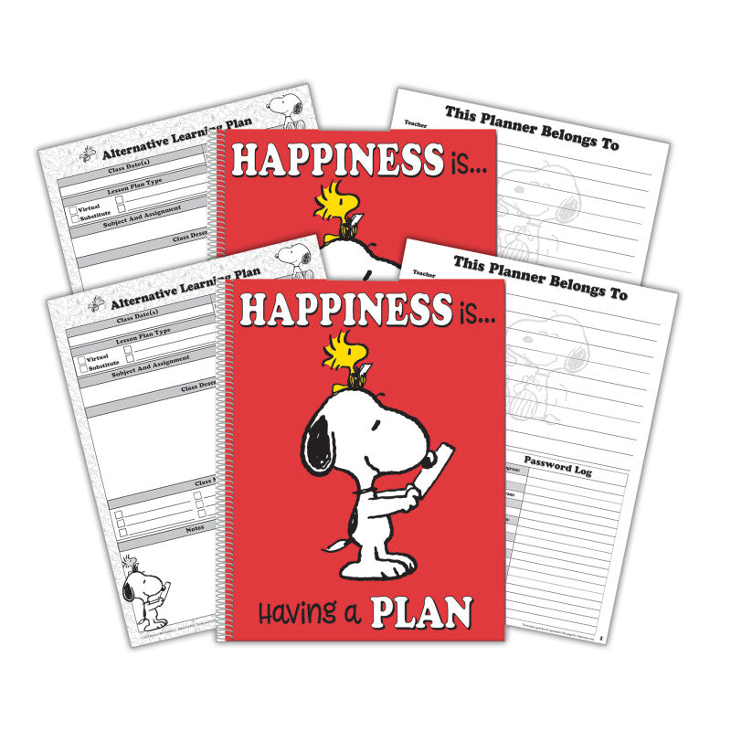 Peanuts&reg; Lesson Plan & Record Book, Pack of 2