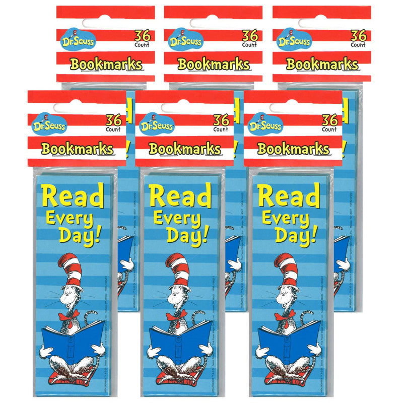 Cat in the Hat&trade; Read Every Day Bookmarks, 36 Per Pack, 6 Packs