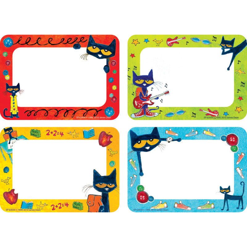 Pete the Cat&reg; Name Tags/Labels, Pack of 36