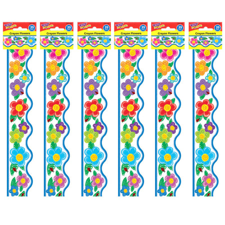 Crayon Flowers Terrific Trimmers&reg;, 39 Feet Per Pack, 6 Packs